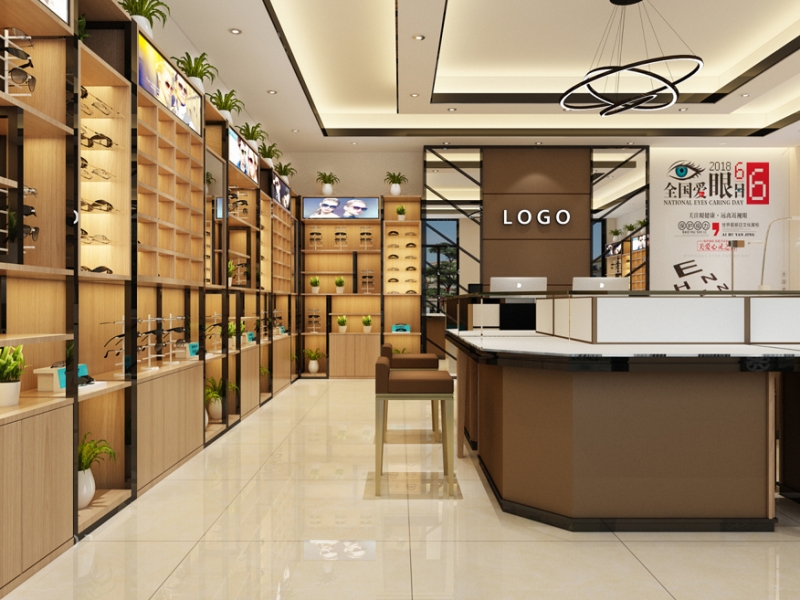 U-Shaped Central Eyewear Island | Full Store Optical Shop Display Set - Sunzen