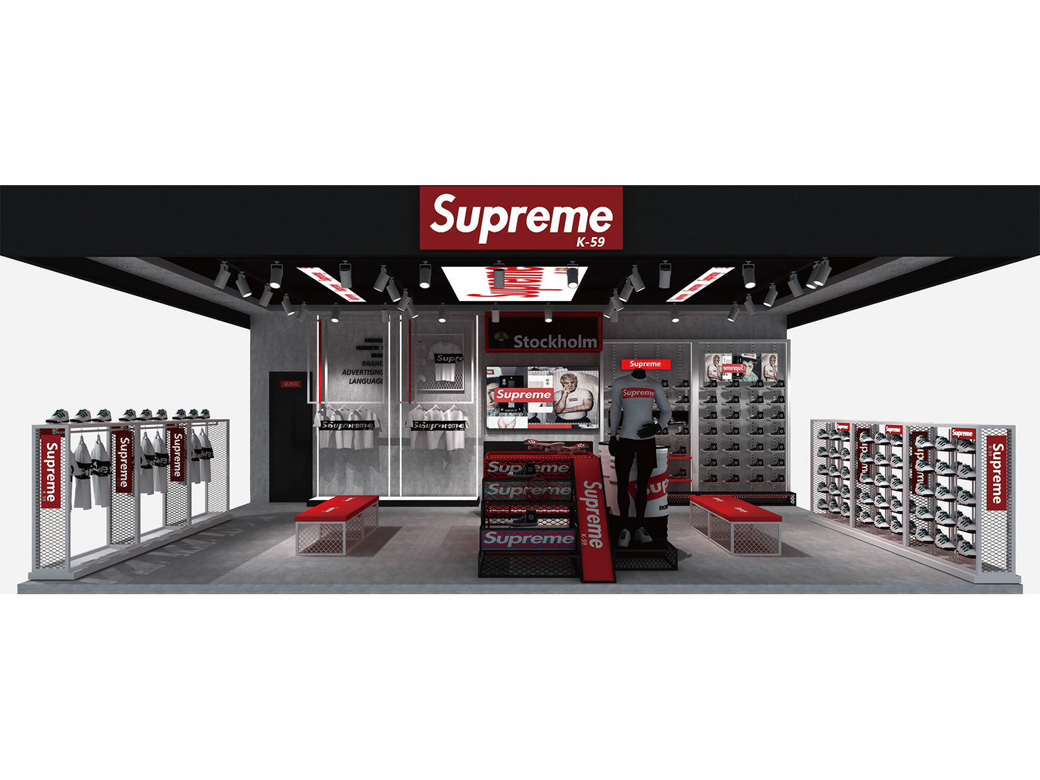 Supreme Store Design And Display Fixtures Wholesale
