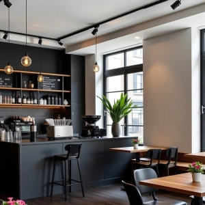 Modern Coffee Shop Interior Design & Custom Fixtures Manufacturers 4 Modern Coffee Shop Interior Design & Custom Fixtures Manufacturers