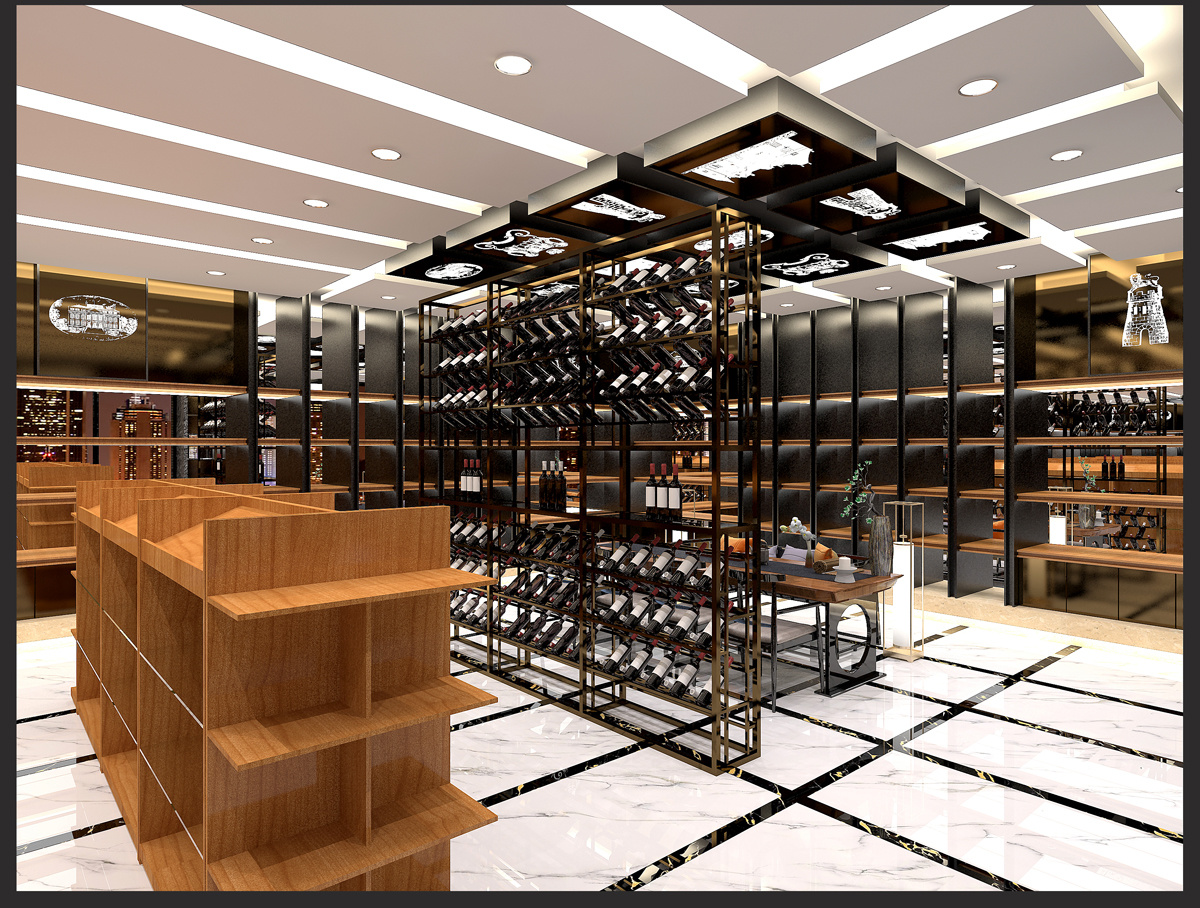 Wine Store Storage Display Racks Fixtures