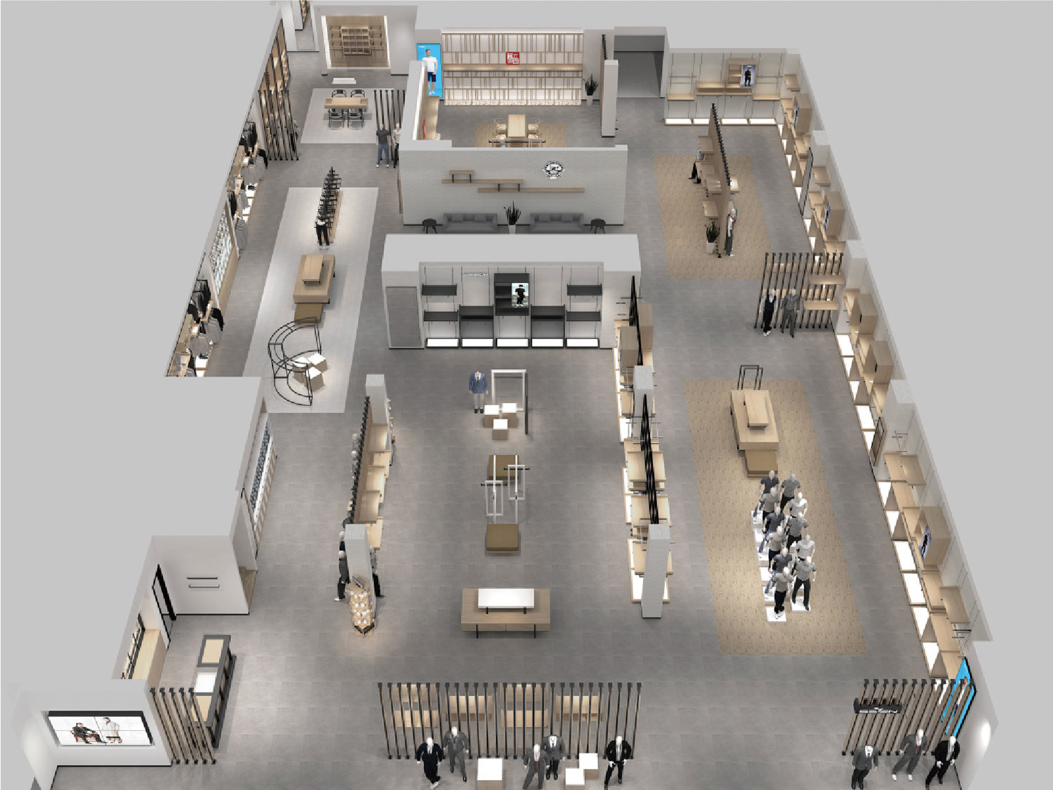 Seven-Star Brand Clothing Shop Design