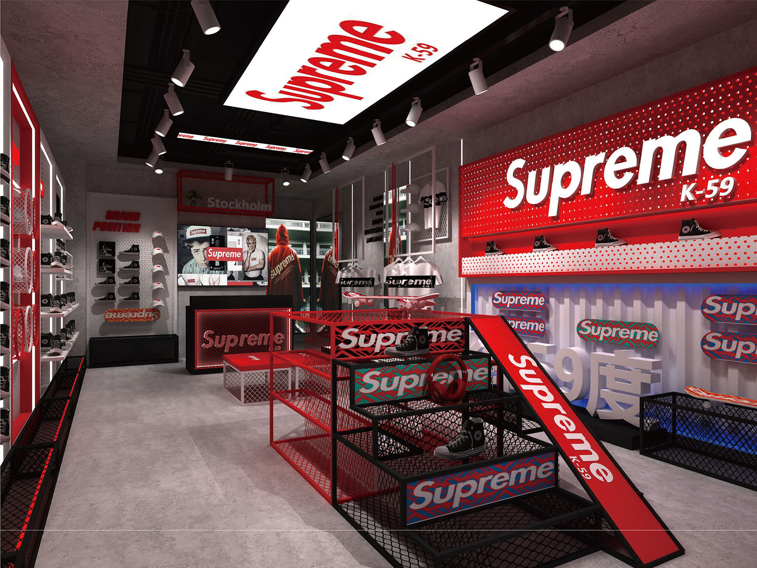 Supreme Store Design And Display Fixtures Wholesale