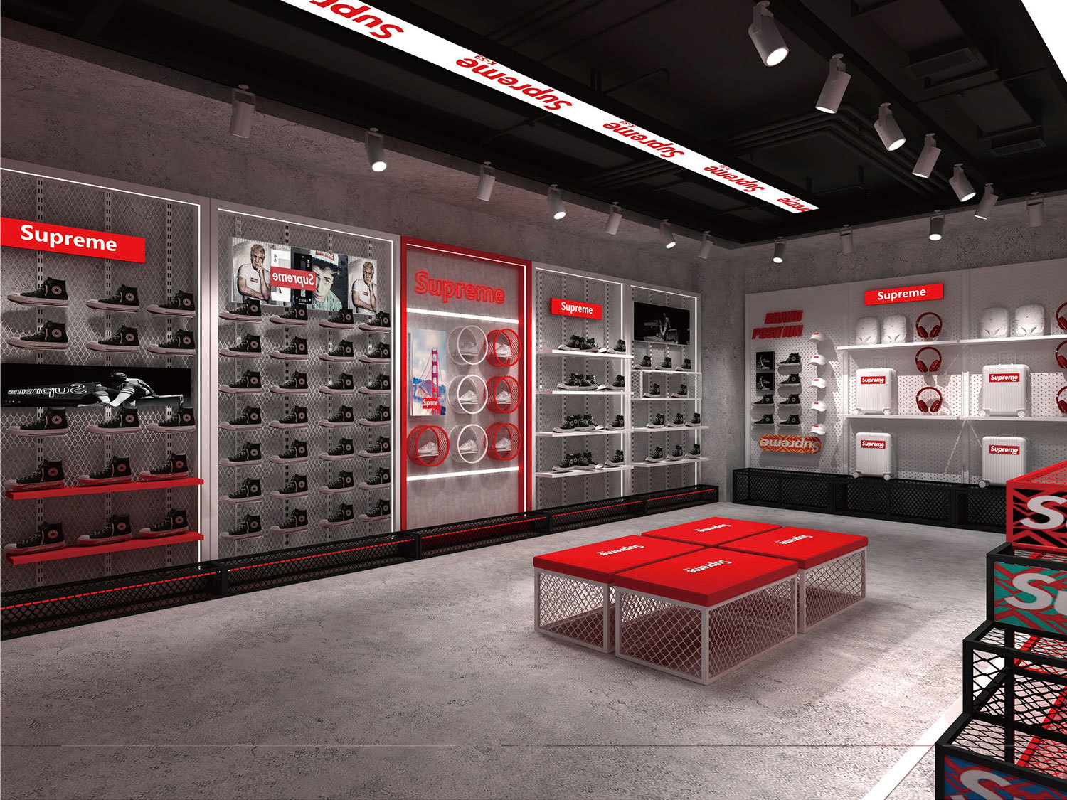 Supreme Store Design And Display Fixtures Wholesale
