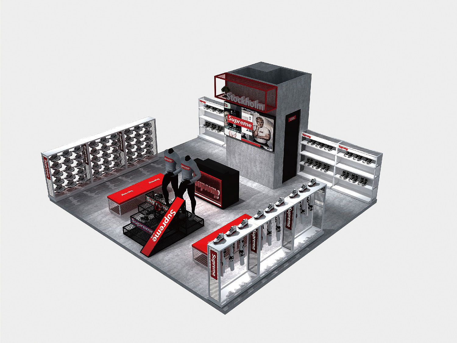 Supreme Store Design And Display Fixtures Wholesale