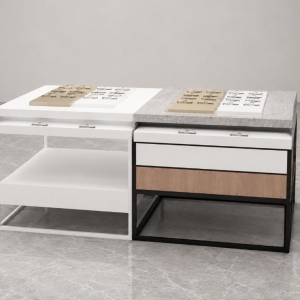 Mix Material Optical Island | Split Modular Eyewear Display Table - Sunzen 2 Mix Material Optical Island | Split Modular Eyewear Display Table - Sunzen