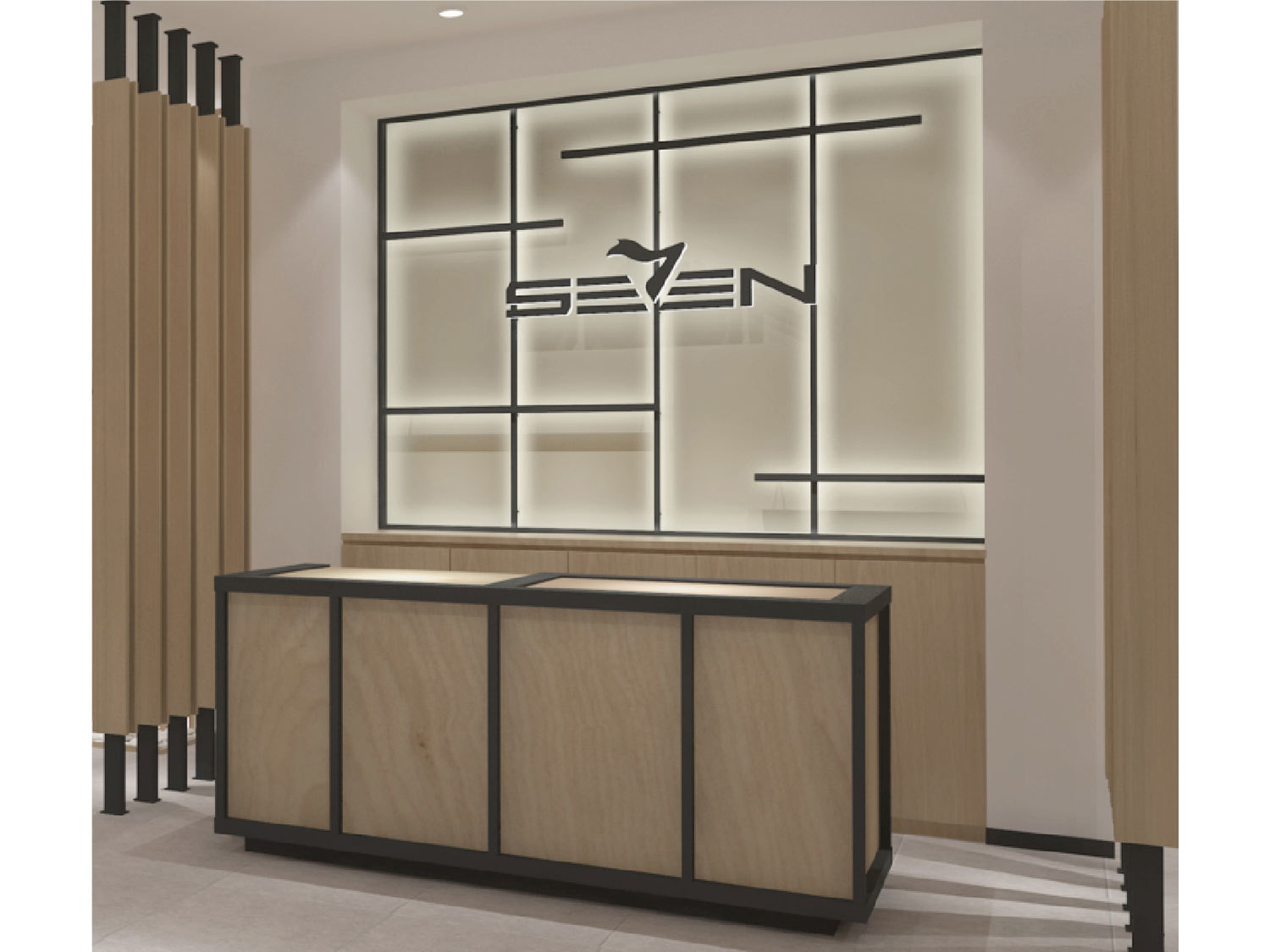 Seven-Star Brand Clothing Shop Design