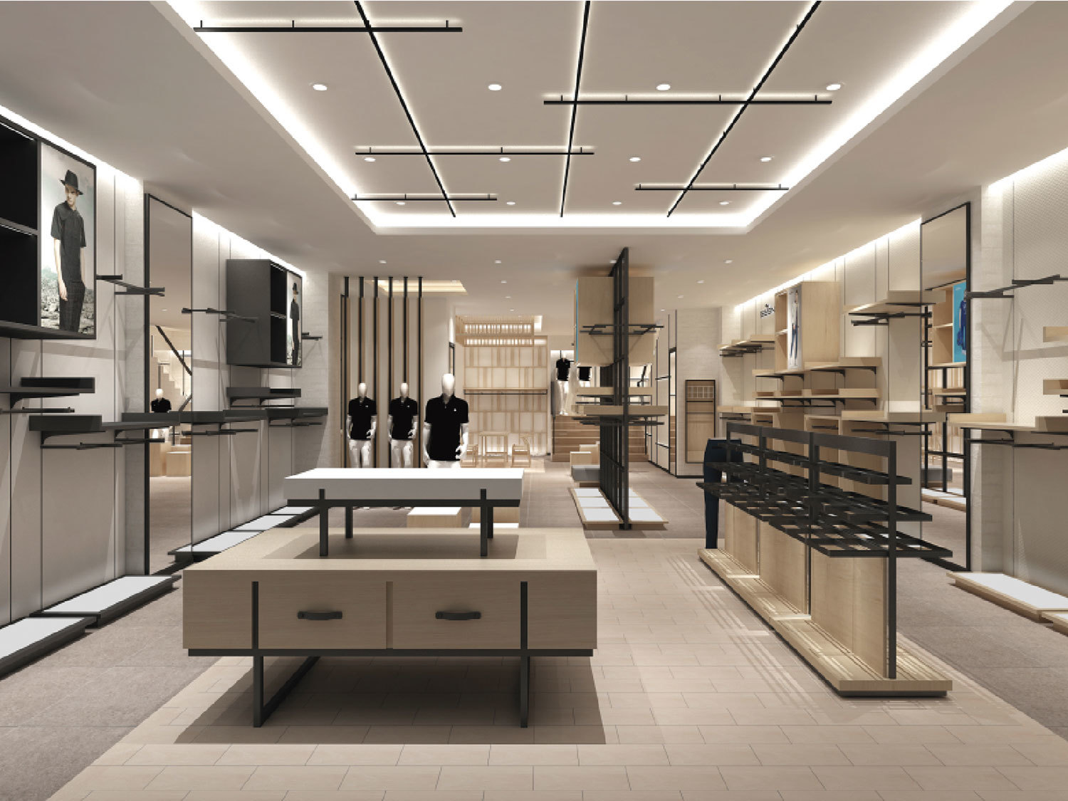 Seven-Star Brand Clothing Shop Design