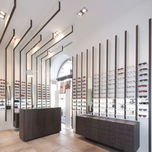 Slat Wall Eyewear Rack | Vertical Partition Optical Display Wall – Sunzen