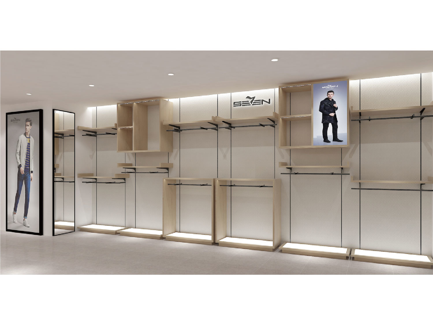 Seven-Star Brand Clothing Shop Design