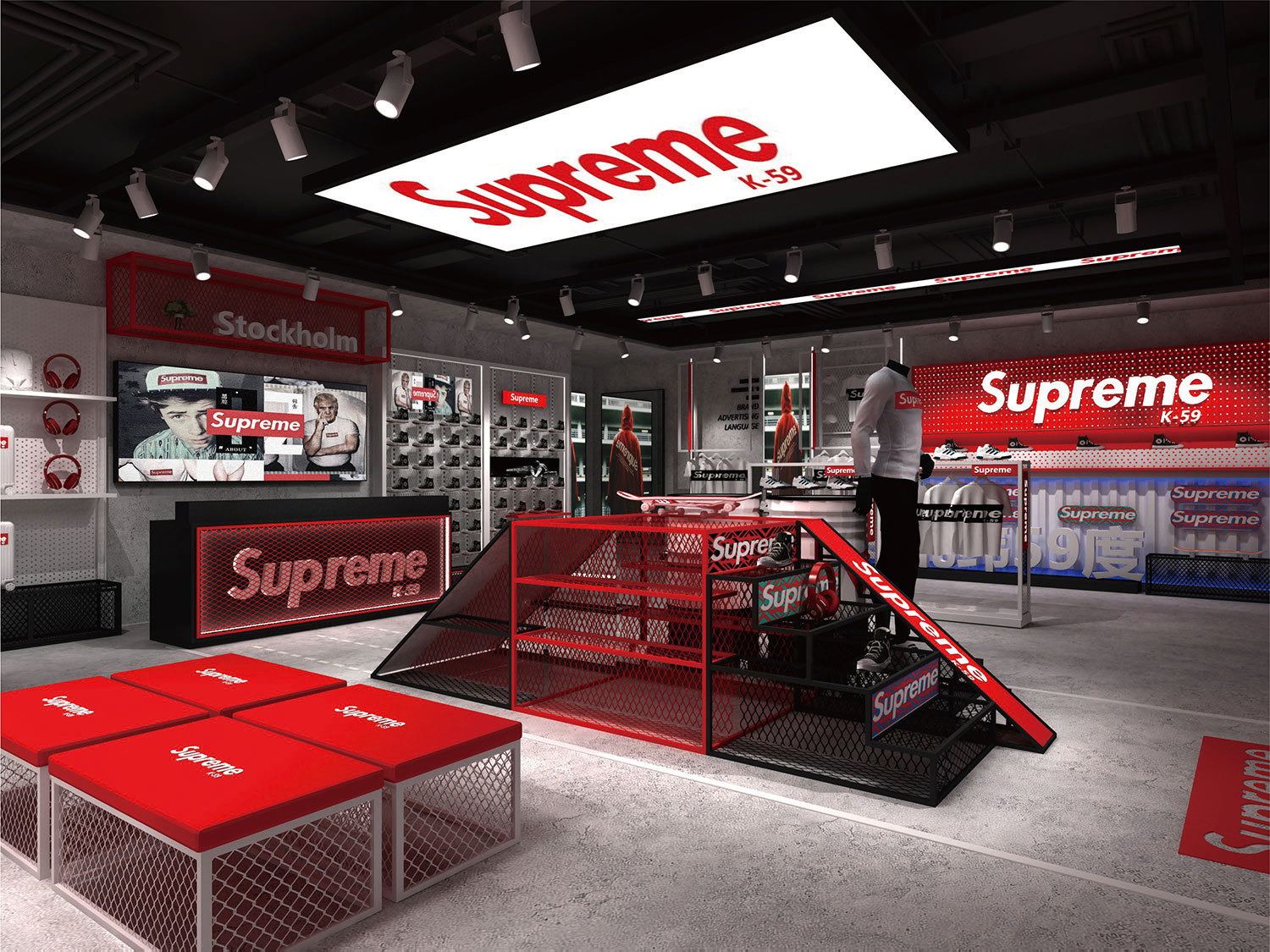 Supreme Store Design And Display Fixtures Wholesale
