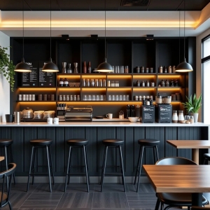 Modern Coffee Shop Interior Design & Custom Fixtures Manufacturers 2 Modern Coffee Shop Interior Design & Custom Fixtures Manufacturers
