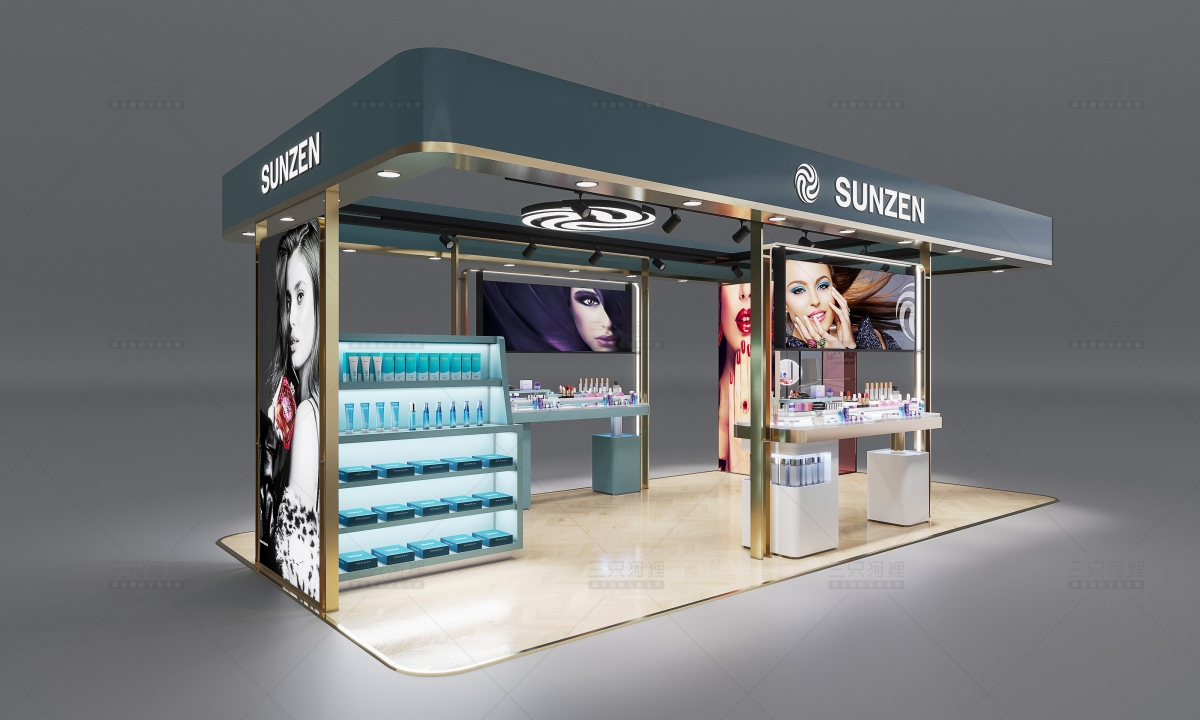 Glass Beauty Booth | Transparent Luxury Makeup Pavilion – Sunzen