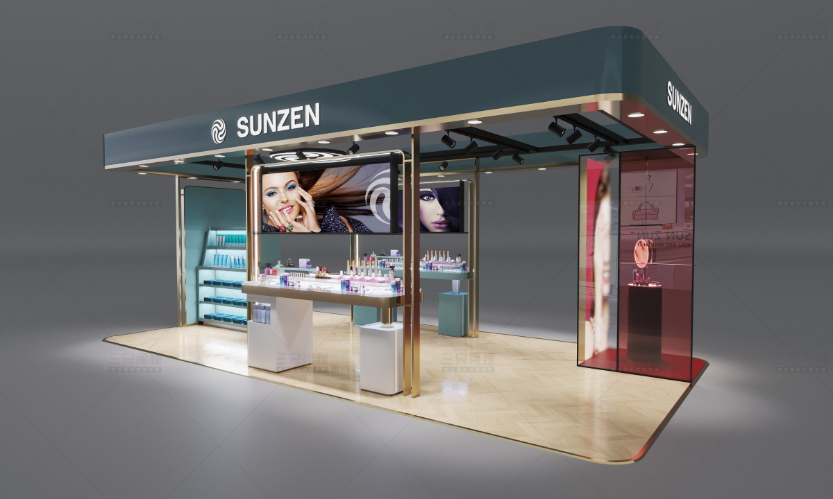 Glass Beauty Booth | Transparent Luxury Makeup Pavilion – Sunzen