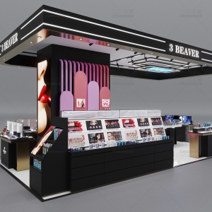 Mall Cosmetic Kiosk | Full Roof LED Billboard Beauty Booth – Sunzen