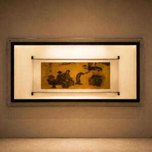 Double-Framed Horizontal Document Display Case | Museum Showcase 2 Double-Framed Horizontal Document Display Case | Museum Showcase