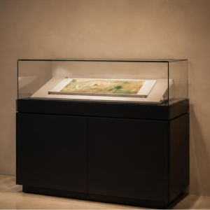 Low-Profile Freestanding Horizontal Artifact Display Case | Museum Showcase 6 Low-profile freestanding horizontal artifact display case different angle view