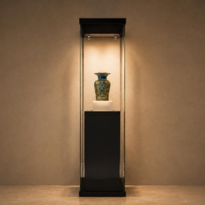 Recessed Single-Artifact Museum Display Case | Vertical Showcase 2 Recessed Single-Artifact Museum Display Case | Vertical Showcase