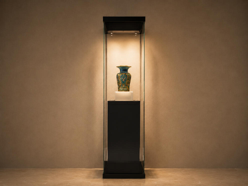 Recessed Single-Artifact Museum Display Case | Vertical Showcase 1 Recessed Single-Artifact Museum Display Case | Vertical Showcase
