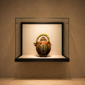 Square Wall-Mounted Artifact Display Niche | Museum Showcase 2 Square Wall-Mounted Artifact Display Niche | Museum Showcase
