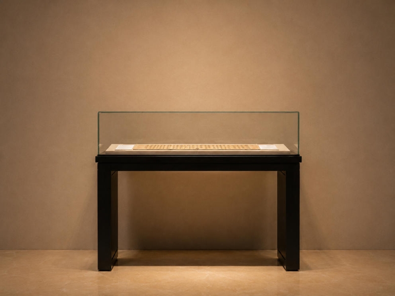 Two-Legged Tabletop Document Display Case | Museum Showcase