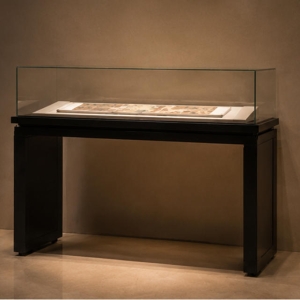Two-Legged Tabletop Document Display Case | Museum Showcase 6 Two-legged tabletop document display case different angle view
