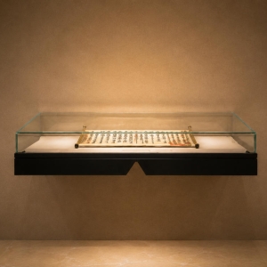 Wall-Mounted Horizontal Manuscript Display Case | Museum Showcase 2 Wall-Mounted Horizontal Manuscript Display Case | Museum Showcase