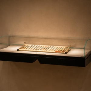 Wall-Mounted Horizontal Manuscript Display Case | Museum Showcase 6 Wall-mounted horizontal manuscript display case different angle view