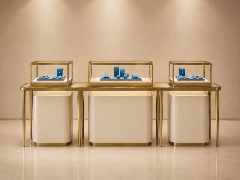 Luxury Modular Jewelry Showcase Set | Custom Jewelry Display Counter Manufacturer