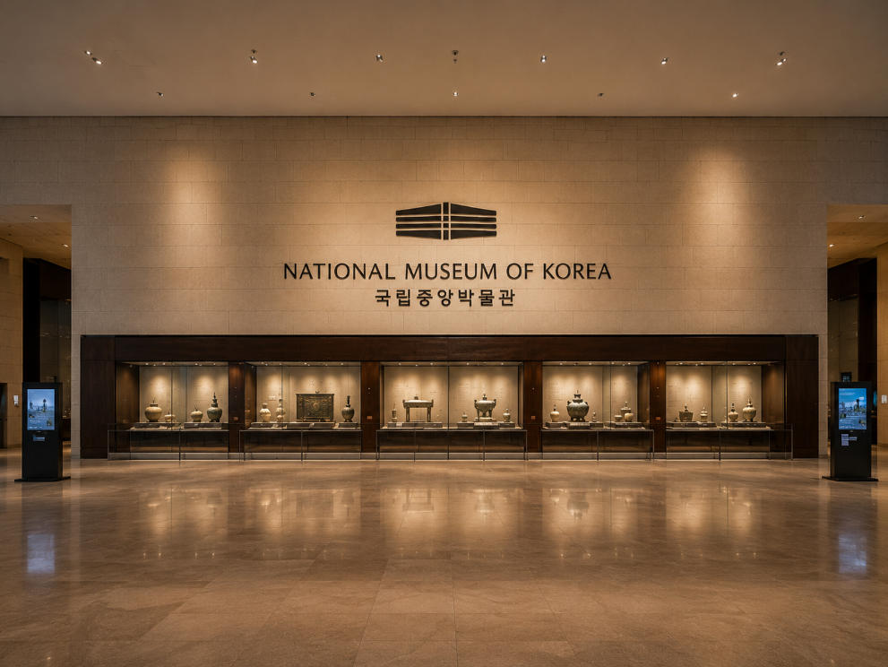 Asian Museum Vitrine | Korean Minimal Artifact Case