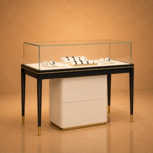 Carbon Watch Cabinet | Single Tier Pull-Out Counter Vitrine - Sunzen 2 Carbon Watch Cabinet | Single Tier Pull-Out Counter Vitrine - Sunzen
