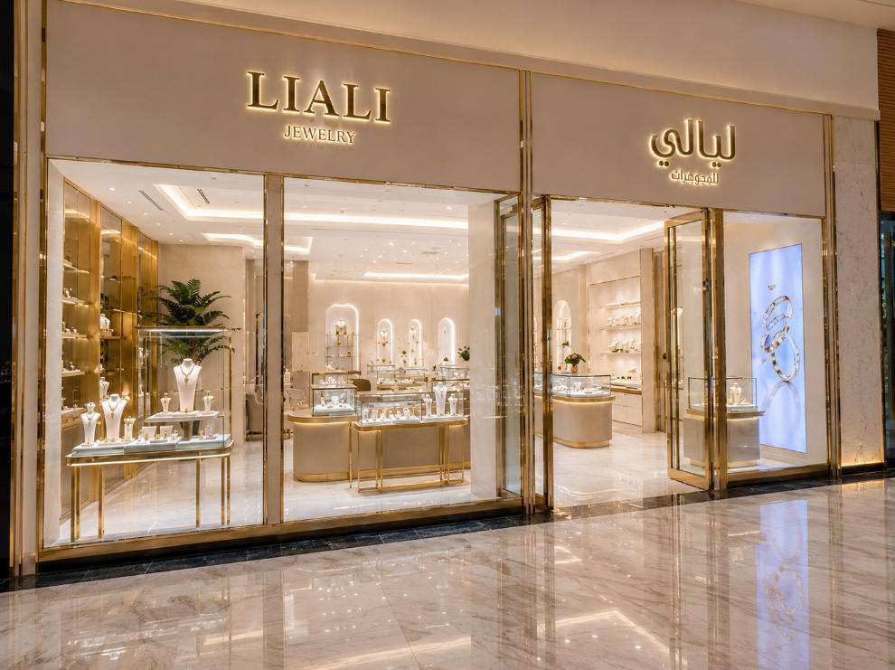 Champagne Stone Island – Modern Light Luxury Jewelry Fixtures for Dubai Liali Boutique