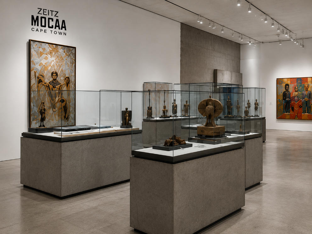 Concrete Art Vitrine | Silo Gallery African Art Display