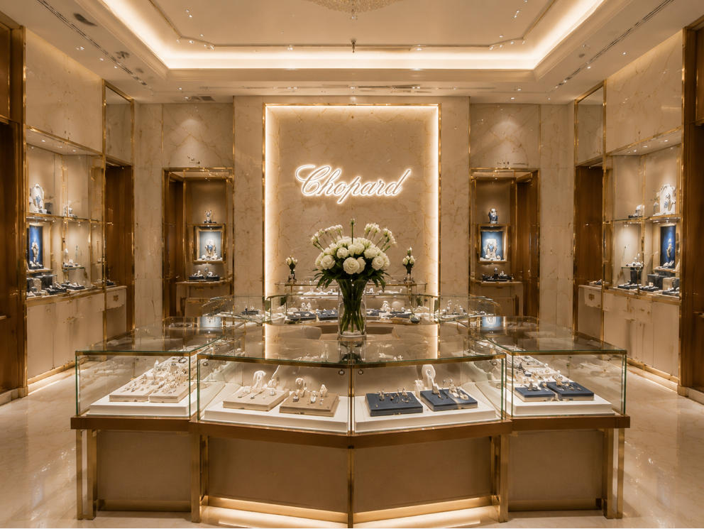 Elegant Middle East Jewelry Showcase | Chopard Dubai Flagship