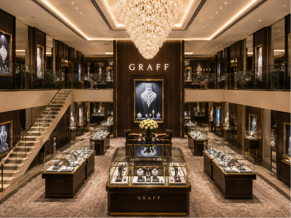 Luxury Diamond Display Case | Graff London High Jewelry Showcase