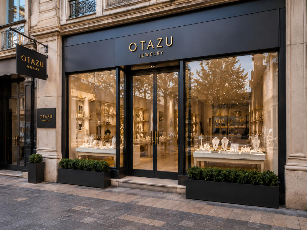 Light Wood Jewel Cabinets | Otazu Jewelry Amsterdam Nordic Boutique