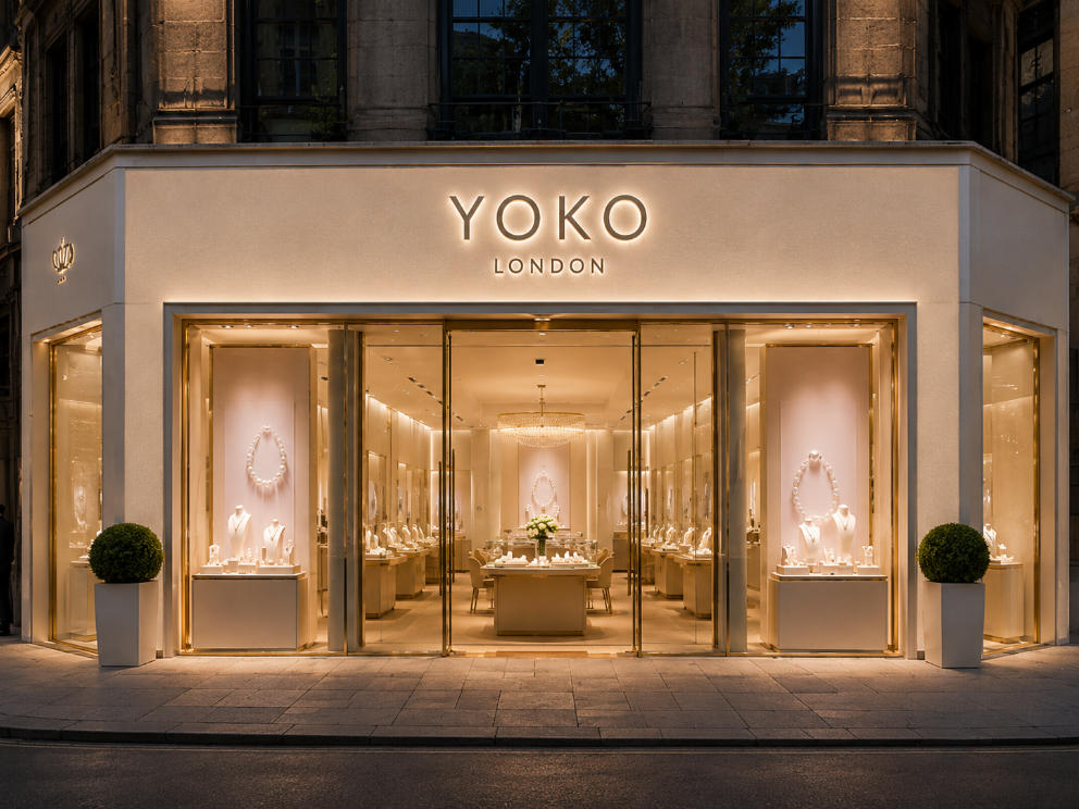 Matte Pearl Cabinets Yoko London Knightsbridge Pearl Boutique