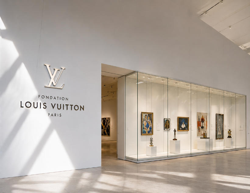 Minimal Art Vitrine | Fondation Louis Vuitton Gallery Display Unit