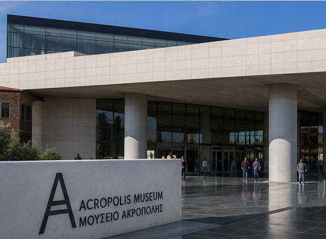 Minimal Museum Showcase | Acropolis Museum Greek Artifact Cabinets
