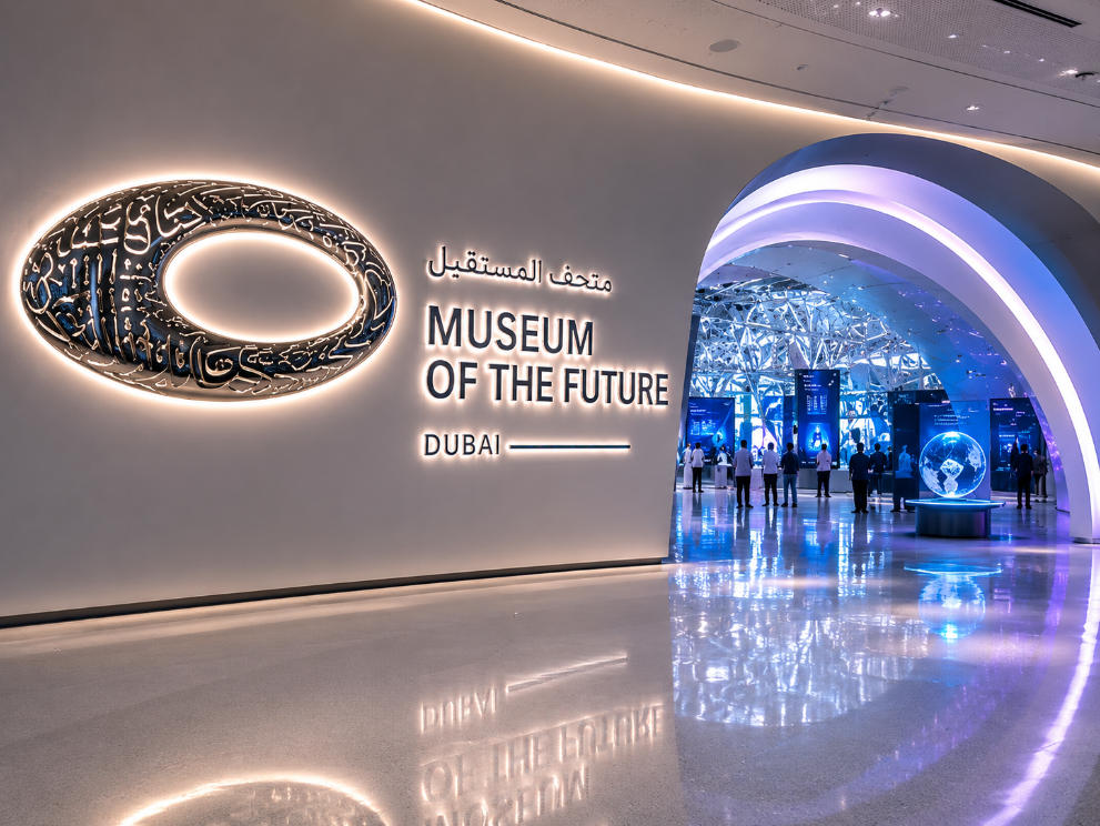 Mirror Metal Vitrine | AI Interactive Projection Display Unit