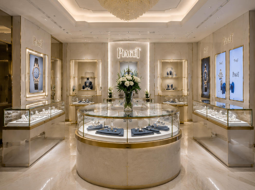 Modern Luxury Jewelry Showcase | Piaget Hong Kong Watch & Jewelry Store