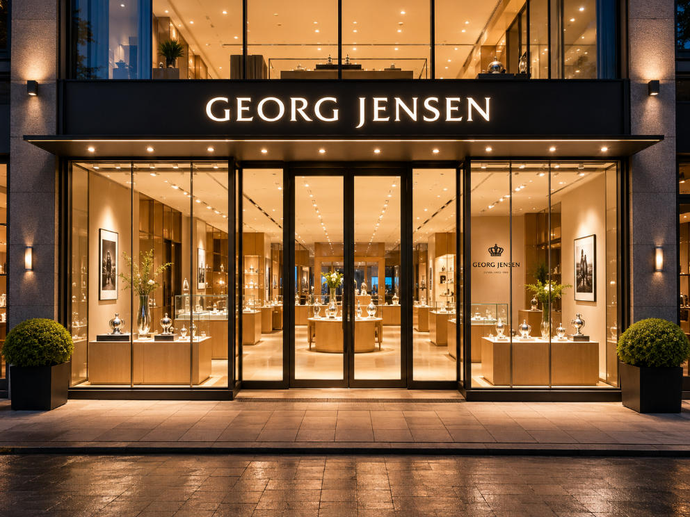 Oak Silver Display Cases | Georg Jensen Copenhagen Scandinavian Flagship