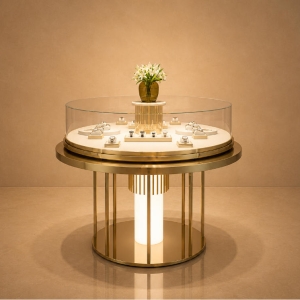 Silver Watch Unit | Arched Glass Split Base Display Stand - Sunzen 2 Silver Watch Unit | Arched Glass Split Base Display Stand - Sunzen