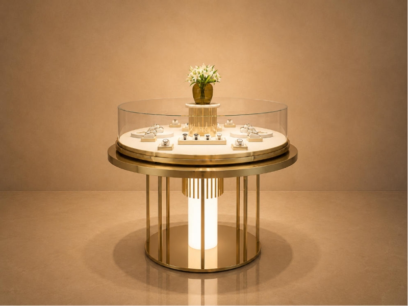 Silver Watch Unit | Arched Glass Split Base Display Stand - Sunzen