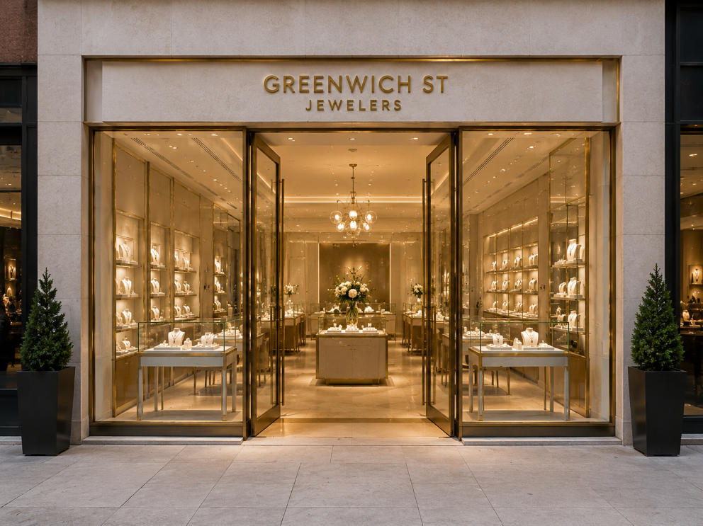 Stone Bridal Cabinets | Greenwich St Jewelers Manhattan Boutique