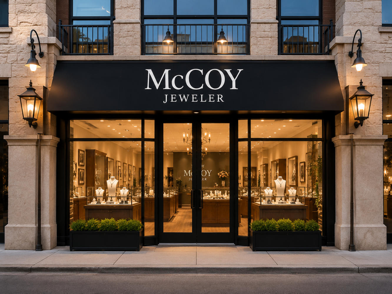 Timber Accent Jewelry Counters | McCoy Jeweler Dubuque IA