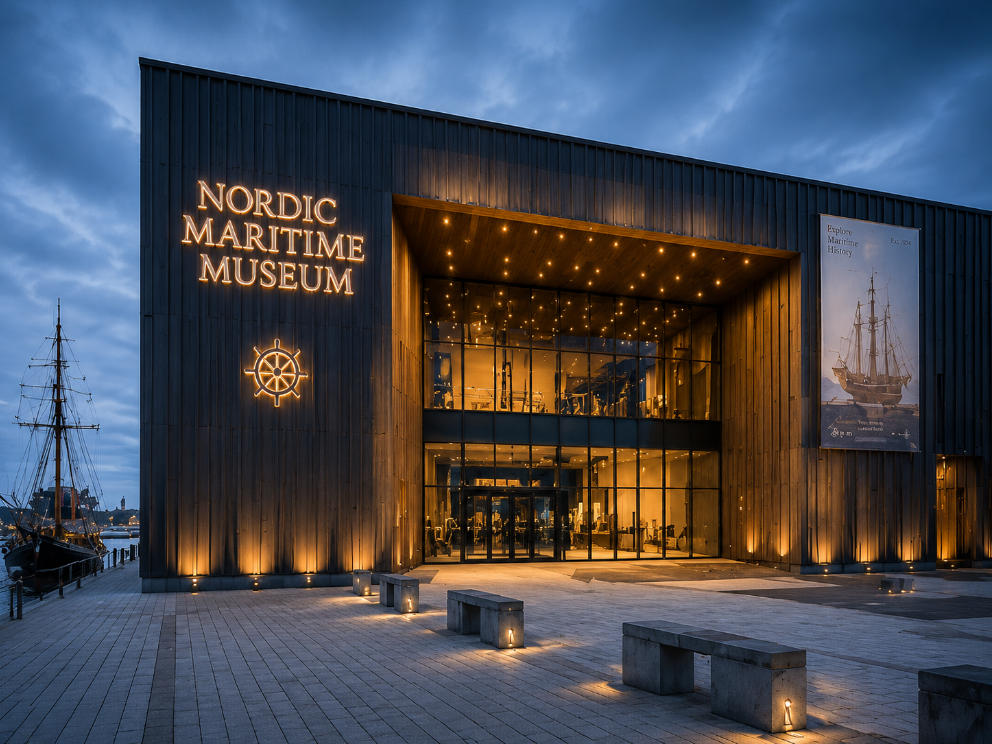 Timber Marine Vitrines Vasa Museum Stockholm Maritime Exhibition