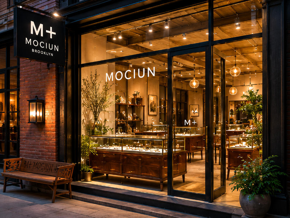 Walnut Bridal Cases | Mociun Brooklyn Vintage Modern Jewelry Boutique