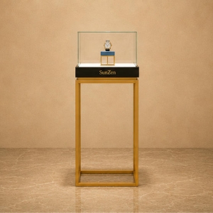 Brushed Bronze Watch Case | Rear Storage Wall Vitrine - Sunzen