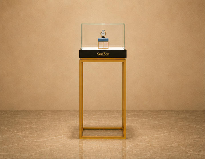 Brushed Bronze Watch Case | Rear Storage Wall Vitrine - Sunzen