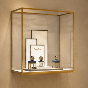Carbon Fiber Watch Cabinet | Fold Front Multi Slot Countertop Vitrine - Sunzen